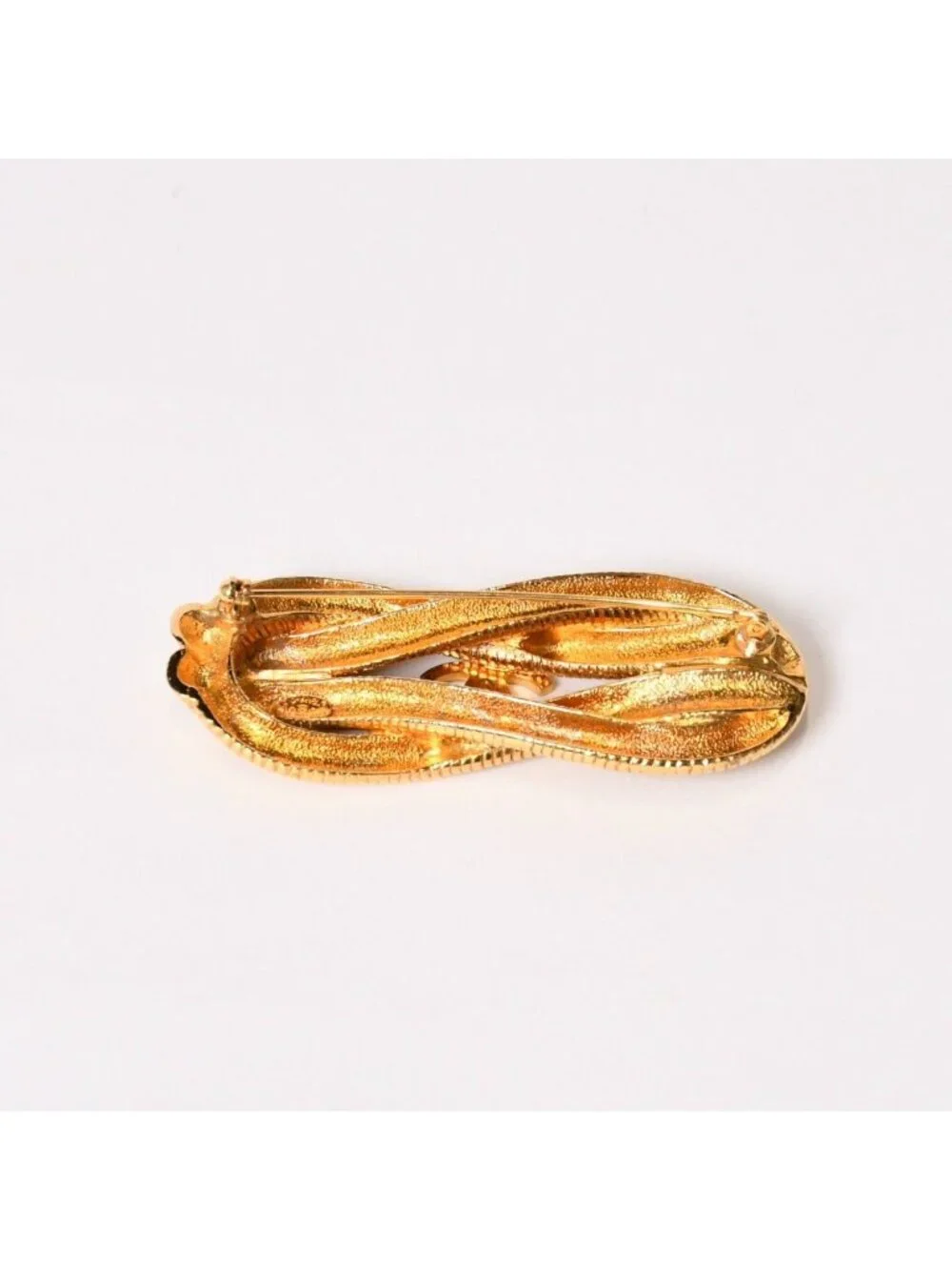 Chanel CC Logo Brooch 97 Metal Gold Rope Motif